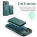 iPhone 13 DG.MING MAGKING-K2 Series MagSafe RFID Card Bag Detachable Phone Case - Green