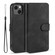 iPhone 13 DG.MING Retro Oil Side Horizontal Flip Leather Case with Holder & Card Slots & Wallet - Black