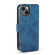 iPhone 13 DG.MING Retro Oil Side Horizontal Flip Leather Case with Holder & Card Slots & Wallet - Blue