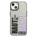 iPhone 13 Double Layer Frosted IMD Series TPU + PC Phone Case - Purple Letter DANCE