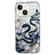 iPhone 13 Double Layer IMD Pattern TPU Phone Case - New Chinese Floral Snake Black