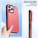 iPhone 13 Double Solid Color Armor Phone Case - Red