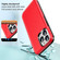 iPhone 13 Double Solid Color Armor Phone Case - Red