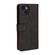 iPhone 13 Dual-color Splicing Horizontal Flip PU Leather Case with Holder & Card Slots & Wallet - Black