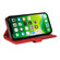 iPhone 13 Dual-color Splicing Horizontal Flip PU Leather Case with Holder & Card Slots & Wallet - Red