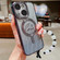 iPhone 13 Dual-Love Leaves Gradient Glitter Bracelets Magsafe TPU Phone Case - Black
