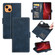 iPhone 13 Dual-side Magnetic Buckle Horizontal Flip Leather Case with Holder & Card Slots & Wallet - Dark Blue
