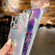 iPhone 13 Electroplating Laser Flower Ring Holder TPU Phone Case - Leaves AH12