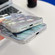 iPhone 13 Electroplating Laser Flower Texture TPU Phone Case - Leaves AH12