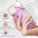 iPhone 13 Electroplating Marble Pattern Dual-side IMD TPU Shockproof Case - Purple 001