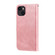 iPhone 13 Fashion Calf Texture Zipper Horizontal Flip Leather Case with Stand & Card Slots & Wallet Function - Rose Gold