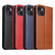 iPhone 13 Fierre Shann PU Leather Texture Horizontal Flip Leather Case with Holder & Card Slots & Wallet - Brown