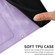 iPhone 13 Floral Pattern Leather Phone Case with Lanyard - Light Purple