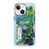 iPhone 13 Fluorescent Laser Astronaut Phone Case - Green