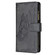 iPhone 13 Flying Butterfly Embossing Pattern Zipper Horizontal Flip Leather Case with Holder & Card Slots & Wallet - Black