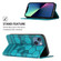 iPhone 13 Football Texture Magnetic Leather Flip Phone Case - Light Blue