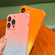 iPhone 13 Four-Corner Shockproof Gradient TPU Phone Case - Orange Yellow