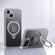 iPhone 13 Frosted MagSafe Magnetic Rotating Ring Holder Phone Case - Grey