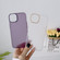 iPhone 13 Frosted Metal Lens Frame PC Phone Case - Purple