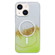 iPhone 13 Gilding MagSafe Hybrid Clear TPU Phone Case - Green