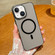 iPhone 13 Golden Shield HD Transparent MagSafe PC Phone Case - Black