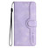 iPhone 13 Heart Pattern Skin Feel Leather Phone Case - Purple