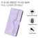 iPhone 13 Heart Pattern Skin Feel Leather Phone Case - Purple
