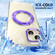 iPhone 13 Ice-Cold Rotating Ring Holder PC MagSafe Phone Case - Purple