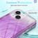 iPhone 13 IMD Gradient Feather PC Hybrid TPU Phone Case - Purple