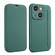 iPhone 13 Imitate Liquid Skin Feel Leather Phone Case with Card Slots - Green