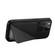 iPhone 13 Imitation Calfskin Leather Back Phone Case with Holder - Black