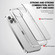 iPhone 13 iPAKY Aurora Series Shockproof PC + TPU Protective Phone Case - Transparent Black