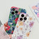 iPhone 13 Lanyard Small Floral TPU Phone Case - White