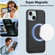 iPhone 13 LC.IMEEKE L2 Series Detachable Magsafe PU Phone Case with Lanyard - Black