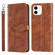 iPhone 13 Life of Tree Embossing Pattern Horizontal Flip Leather Case with Holder & Card Slot & Wallet & Photo Frame & Lanyard - Brown