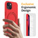 iPhone 13 Liquid Silicone MagSafe Magnetic Phone Case with Ring Holder - Red