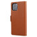 iPhone 13 Litchi Texture Color Matching Horizontal Flip Leather Case with Card Slots & Holder & Wallet & Photo Frame - Brown