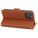 iPhone 13 Litchi Texture Color Matching Horizontal Flip Leather Case with Card Slots & Holder & Wallet & Photo Frame - Brown