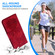 iPhone 13 Lotus Embossed Leather Phone Case - Red