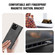 iPhone 13 Magnetic Napa Texture Leather Phone Case with Holder - Black