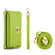 iPhone 13 MagSafe Crossbody Multi-functional Zipper Wallet Litchi Leather Phone Case - Green