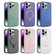 iPhone 13 MagSafe Metal Holder Frosted Translucent Phone Case - Dark Purple