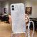 iPhone 13 Marble Pattern Lanyard Phone Case - 4