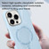 iPhone 13 Metal Lens Frame Liquid Silicone MagSafe Phone Case - Black