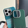 iPhone 13 Metal Lens Protection Frame MagSafe PC Phone Case - Sand Green