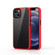 iPhone 13 Ming Shield Hybrid Frosted Transparent PC + TPU Scratchproof Shockproof Case - Red