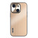 iPhone 13 PC Hybrid Aluminum Alloy Brushed Shockproof Phone Case - Gold