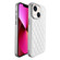 iPhone 13 Plaid Series 9D Electroplated Phone Case - Titanium Silver