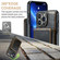 iPhone 13 Pro Max JEEHOOD C22 Series Zipper Wallet Leather Phone Case with Dual Lanyard - Coffee