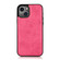 iPhone 13 Retro 2 in 1 Detachable Horizontal Flip Leather Case with Card Slots & Wallet - Pink